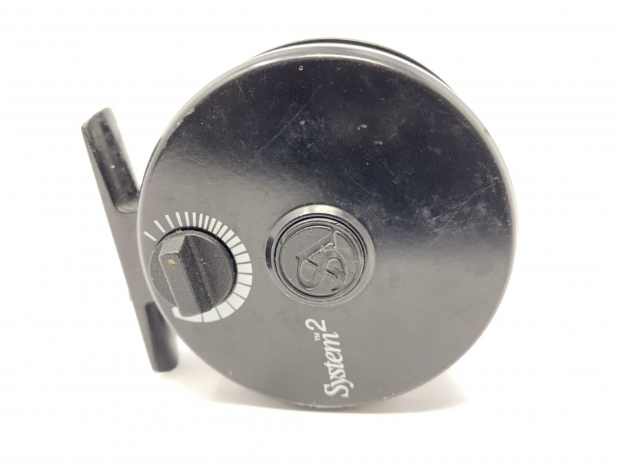 Fliegenrolle, System 2m 5/6L. Linkshand, Gebrauchsspuren