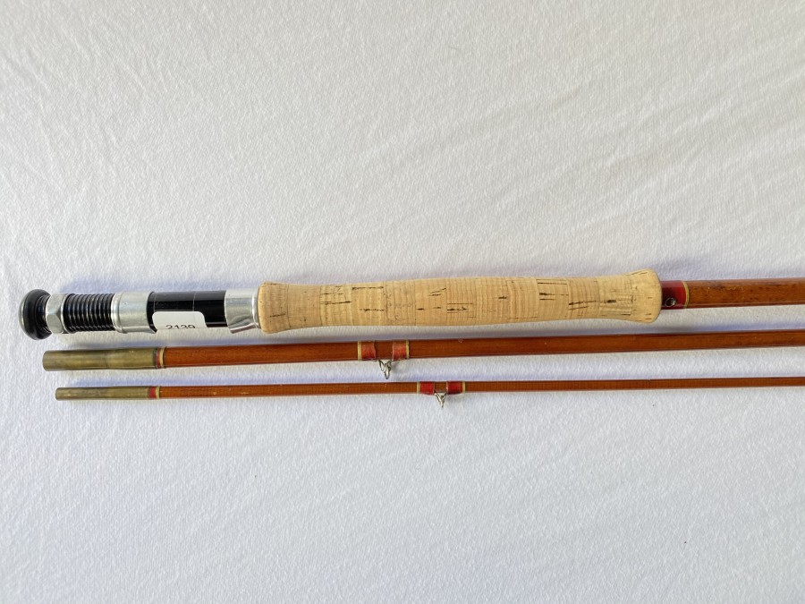 Glasfaser Fliegenrute, Engelbrecht München, 3tlg., 3m, #9, Futteral