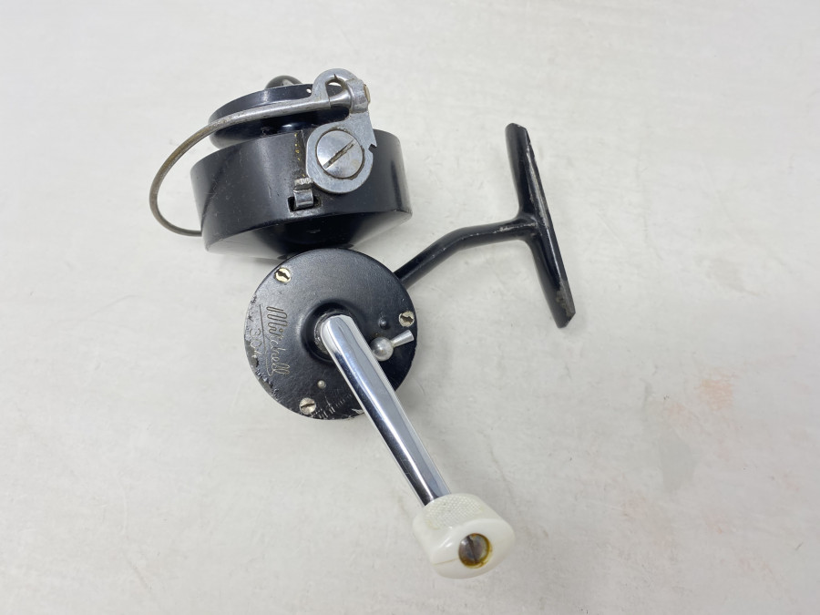 Stationärrolle, Mitchell 304, Made in France, Linkshand, Gebrauchsspuren