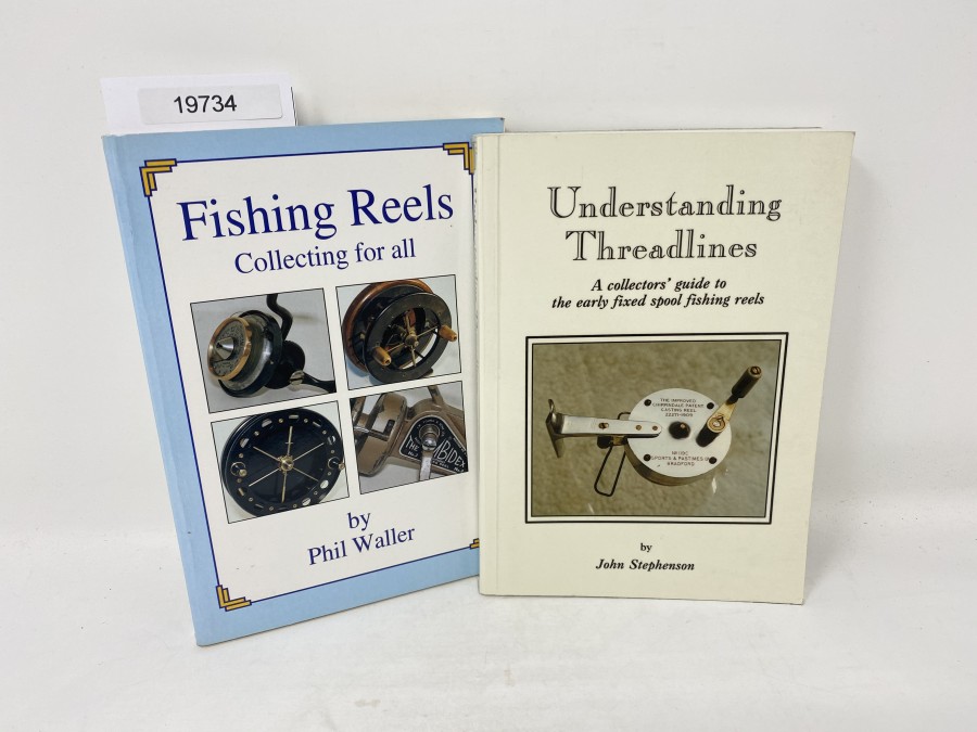 2 Bücher: Understanding Treadlines, John Stephenson,  1992; Fishing Reels, Collecting for all, Phil Waller