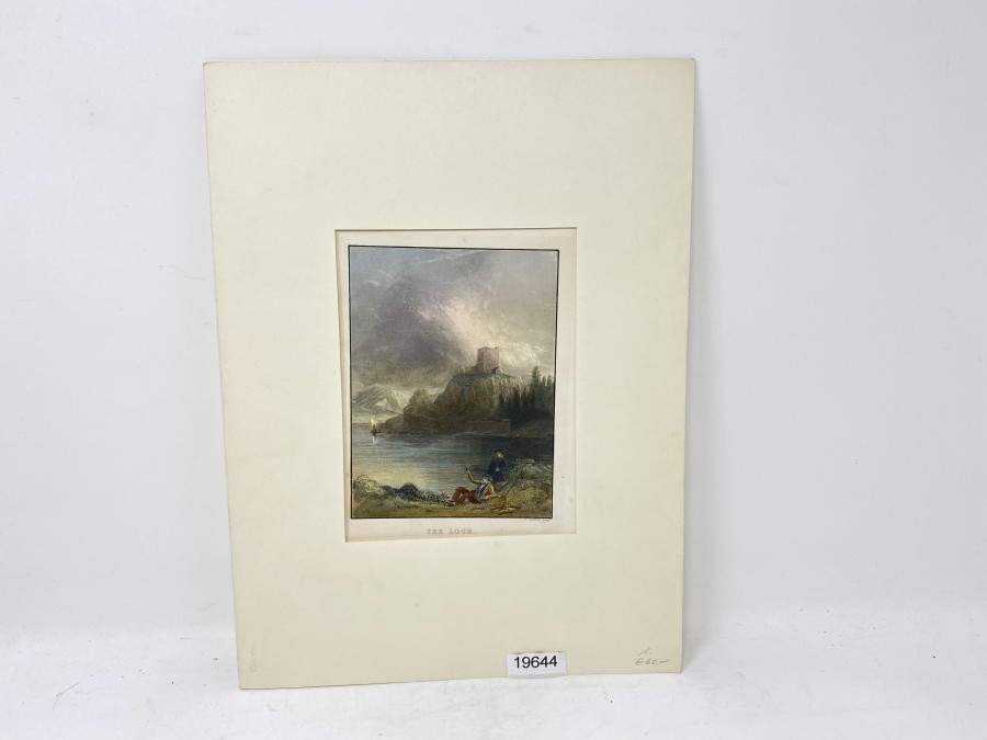 Bild: Druck The Loch, England 19. Jahrhundert