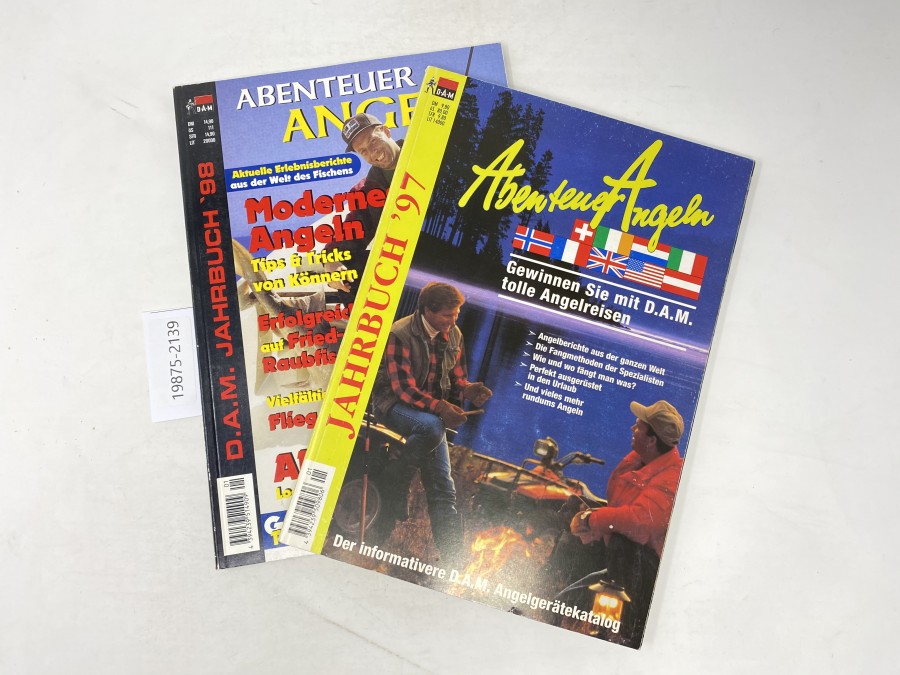 Kataloge: Abenteuer Angeln. Der informative D.A.M Angelgerätekatalog, Jahrbuch 97 und 98