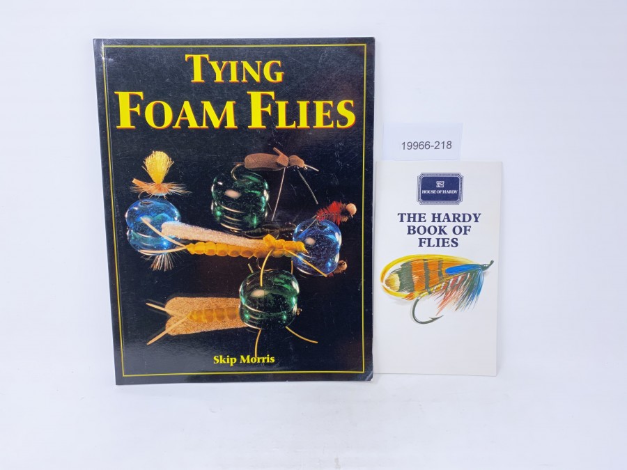 2 Bücher: Tying Foam Flies, Skip Morris, The Hard Book of Flies