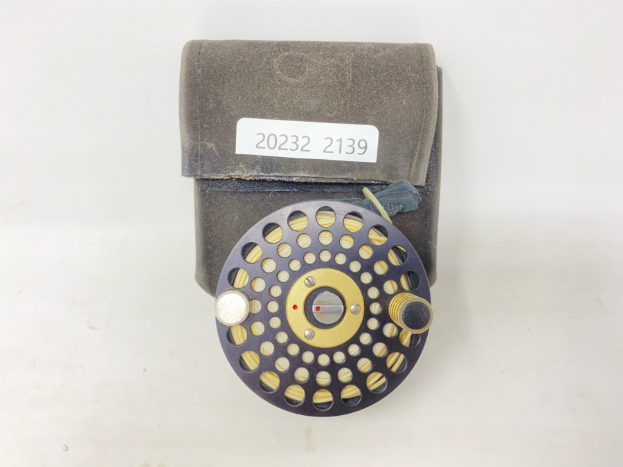 Reservespule für ATH Rolle, 78mm Aussendurchmesser x 25mm Spulenbreite, neu, mit Orvis Fliegenschnur