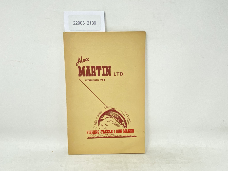 Alex Martin LTD. Fishing Tackle & Gun Maker, 1950Edition