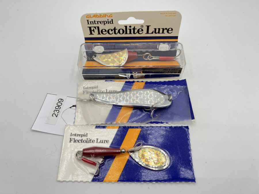 3 Kunstköder, Intrepid Flectolite Lure, 22gr, 19gr und 12gr, ungefischt