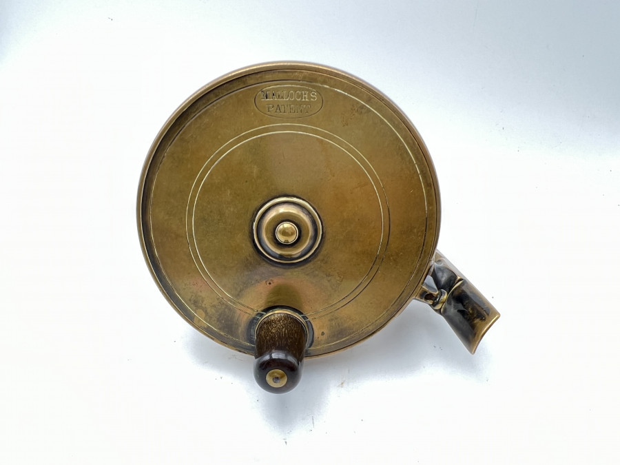 Vintage Angelrolle, Malloch´s Patent, Messing, sehr guter Zustand