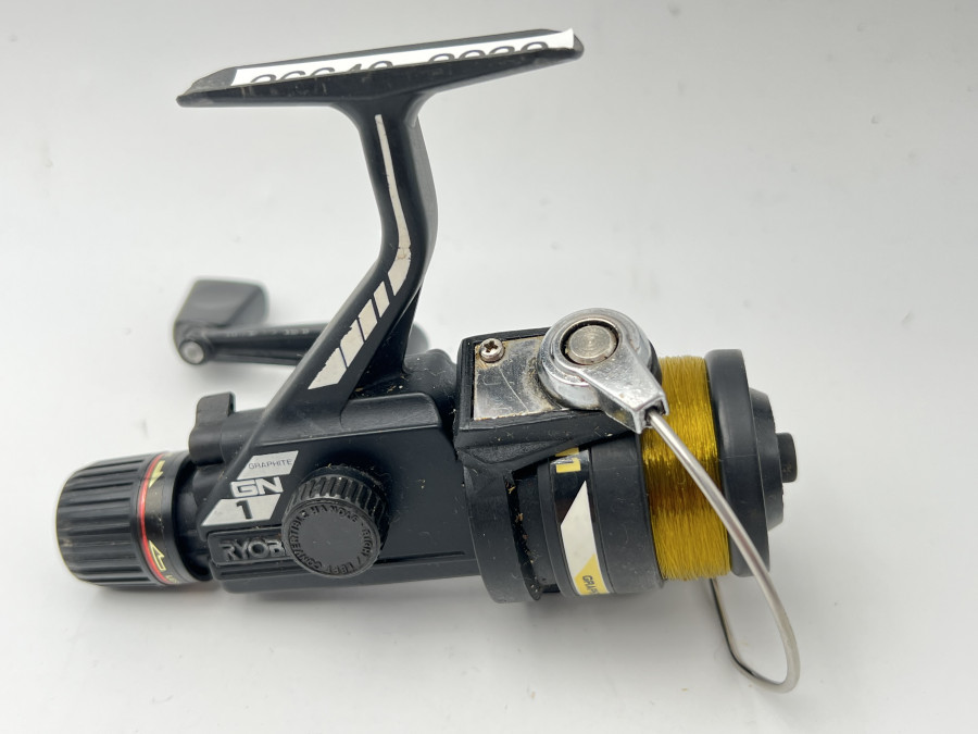 Stationärrolle, Ryobi GN1, mit Monofiler Schnur 0,25mm, Gebrauchsspuren