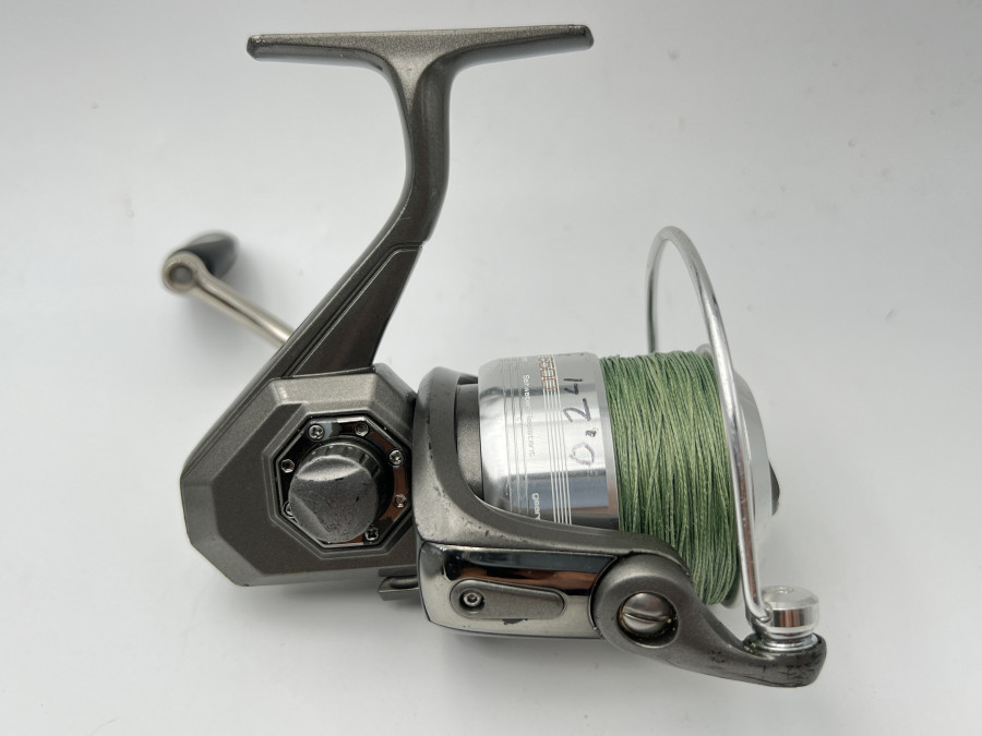 Stationärrolle, Spro Sportsman SW 6000, mit geflochtener Schnur, Gebrauchsspuren