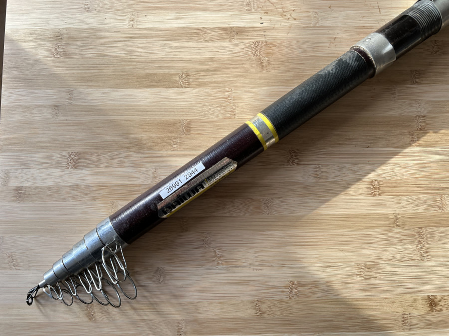 Telekoprute, Daiwa, 395MA-61, 8tlg., 6,10m, WG 10-40g, ohne Futteral, Gebrauchsspuren, Transportlänge 900mm