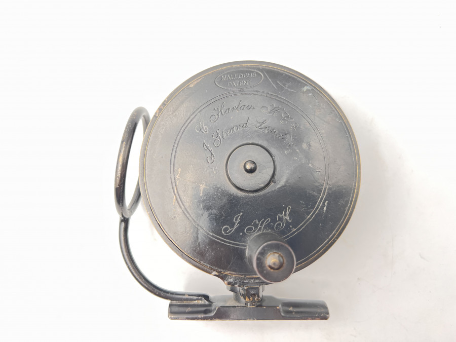 Vintage Wenderolle, Mallochs Patent, Messing, Gewicht 440gr, schönes Dekorationsstück, starke Gebrauchsspuren