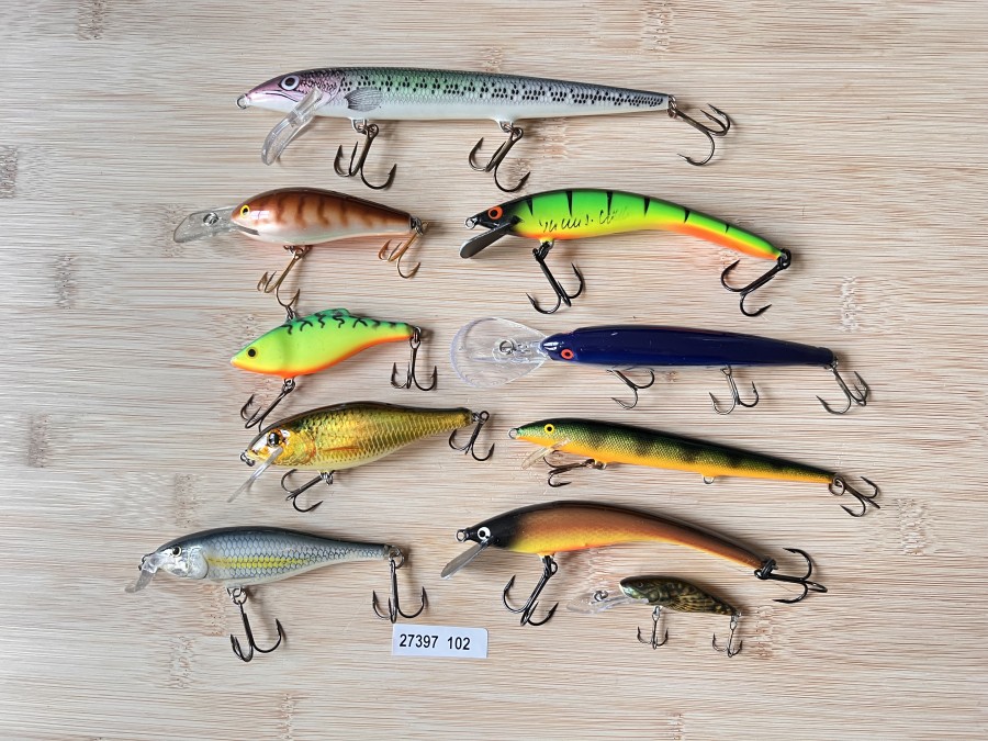 10  Wobbler, Turus Ukko, Rapala und andere, neu und gebraucht