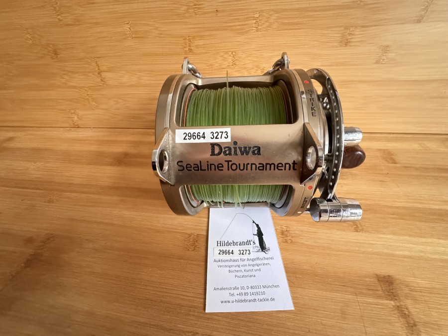 Big Game Rolle, Daiwa, SeaLine Tournament, Slt 80, 4-Ball Bearings, Japan, mit Monofiler Schnur bespult, leichte Gebrauchsspuren, wenig gefischt