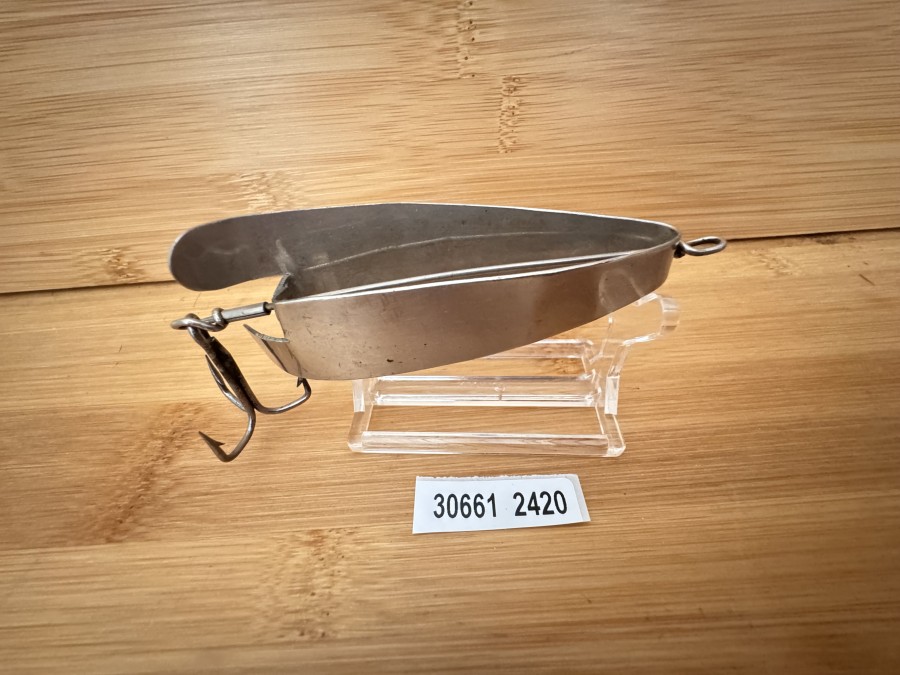 Spiegelblinker, Stork, ca. 1898 - 1926, (nicht gemarkt), Gewicht 25g, Länge 100mm, Gebrauchsspuren