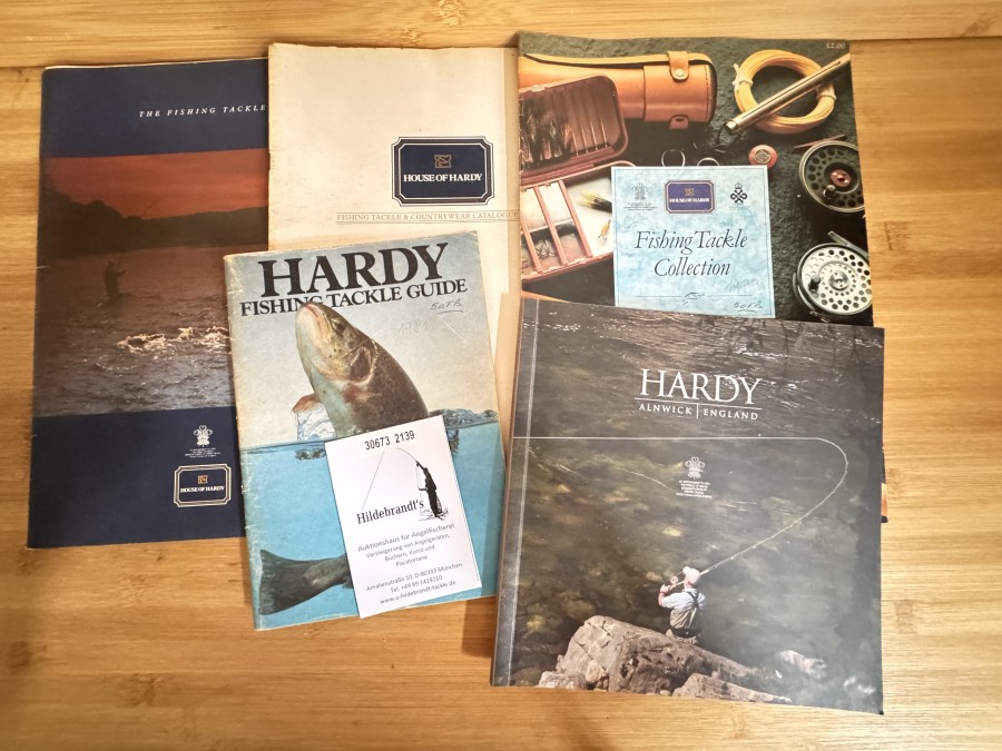 Kataloge, Hardy Fishing Guide 1981, Fishing Tackle & Countrywear Catalogue 1986/87, mFishing Tackle Collection, 1988, The Fishing Tackle, 1994, Hardy Alnwick, England, 2009