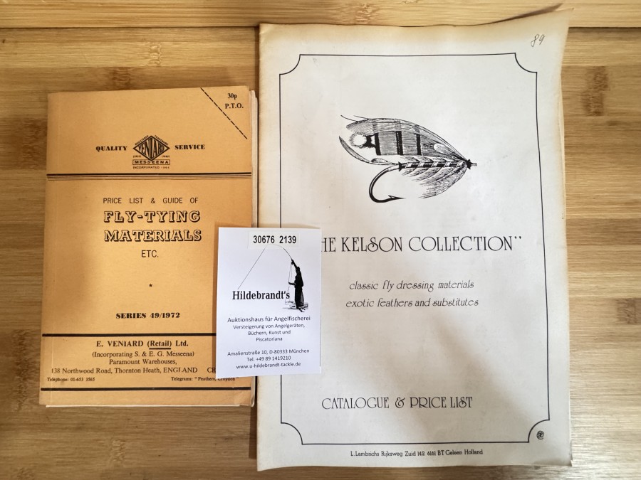 Kataloge, Veniard, Series 49/1972, Price List & Guide of Fly-Tying Materials etc., The Kelson Collection, classic fly dressing materials, exotic feathers and substitutes