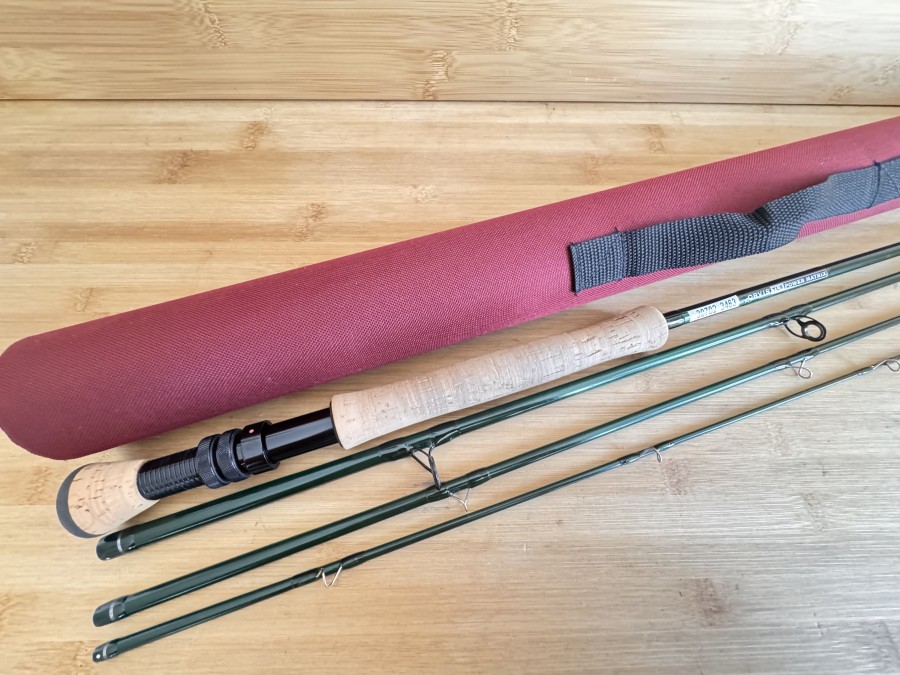 Fliegenrute, Orvis, TS Power Matrix, Tip Flex 9.5, 4tlg., 9", #11, Gewicht 152 Gramm, Codura Transportrohr, leichte Gebrauchsspuren, Transportlänge 800mm