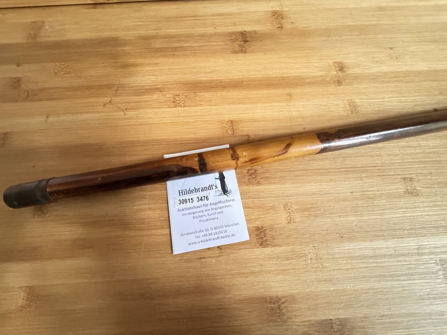 Kescherstock, Pfefferrohr, Messing Schraubverschluss, 22mm oben, 17mm unten, 1220mm lang, schönes Dekostück