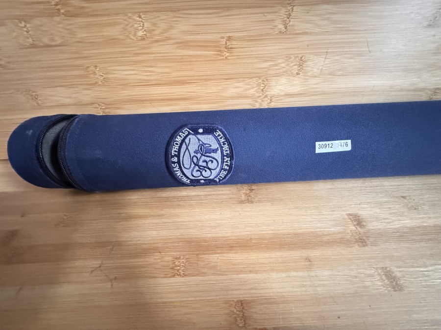 Codura Rutentransportrohr, Thomas & Thomas, Made in USA, für Ruten bis 1350mm, Durchmesser 80mm, Gebrauchsspuren, Transportlänge 1380mm