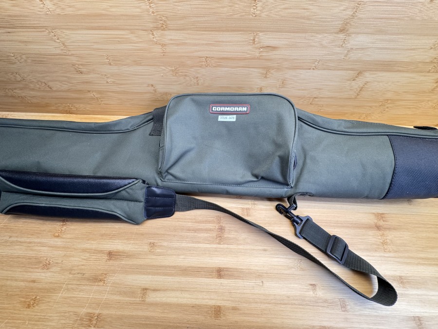 Rutentasche, Cormoran, oliv, für Ruten bis 1250mm, Gebrauchsspuren