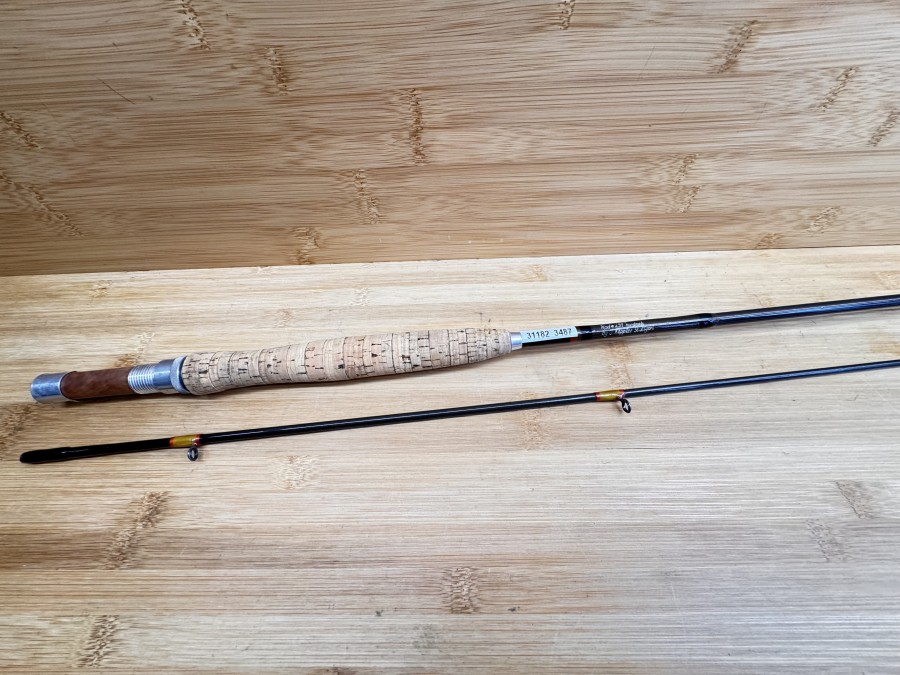 Fliegenrute, Radial Carbon Fly Rod, #291, Handmade by j. Keppler, Stuttgart, 2tlg., 2,65m, Line No. 5-6, Gewicht 105g,  Futteral, Gebrauchsspuren, Transportlänge 1370mm