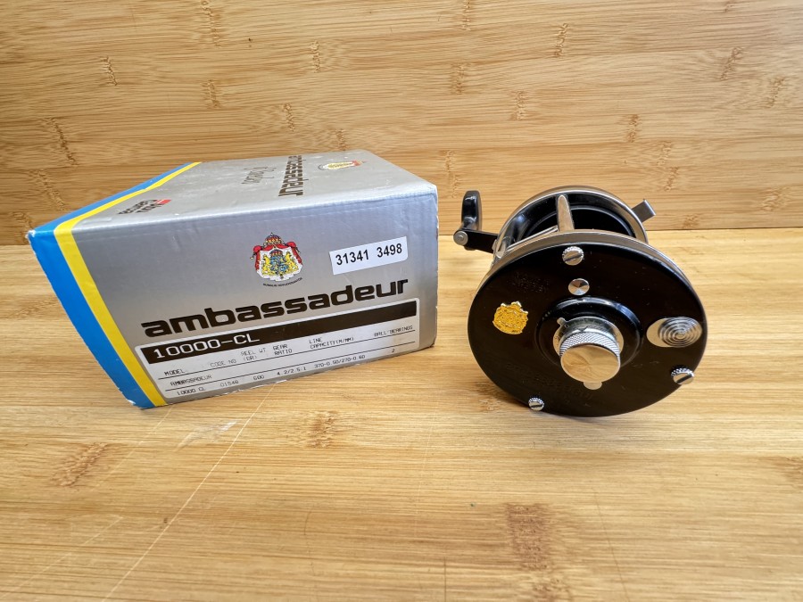 Multirolle, Abu Garcia, Made in Sweden, Ambassadeur 10000CL, 94 03 03, neu im Karton