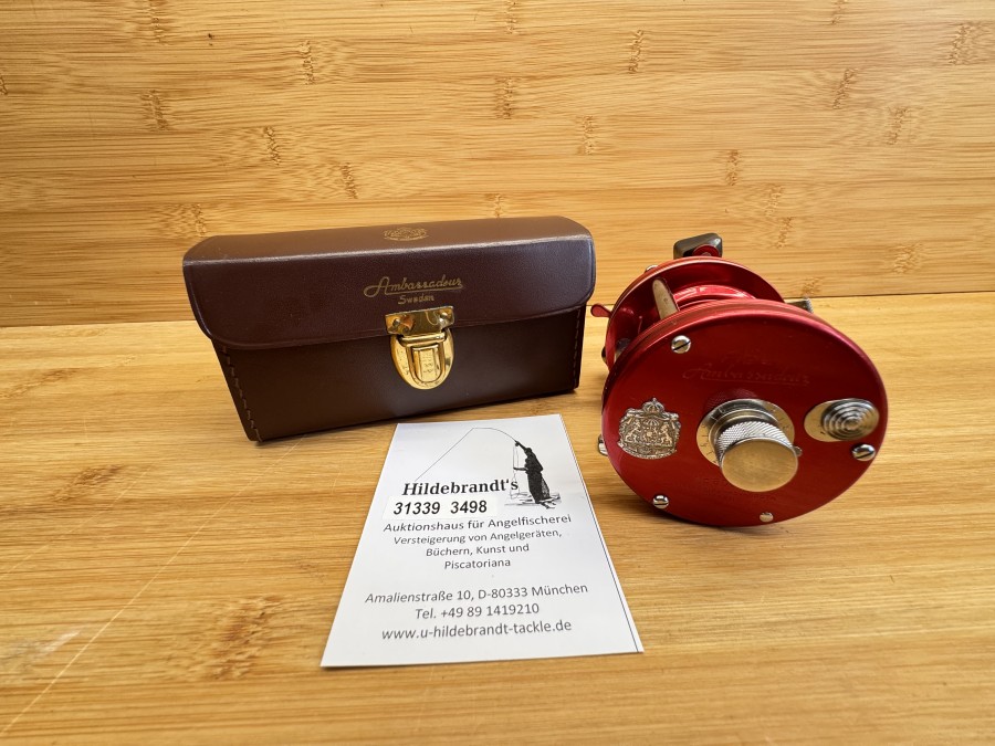 Multirolle, ABU Ambassadeur No. 6000, 100902, AB Urfabriken - Svängsta Sweden, Lederrollentasche, Zubehör, neu