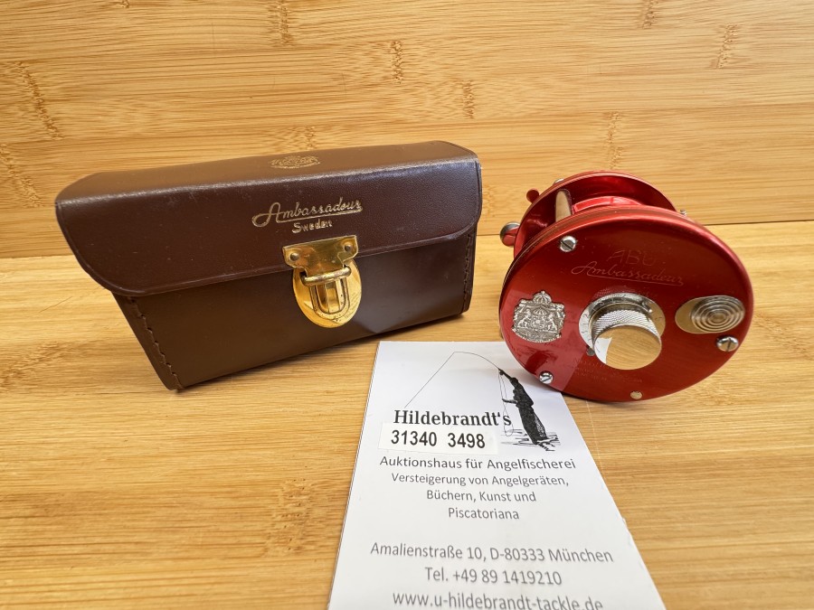 Multirolle, ABU Ambassadeur No. 6000, 080902, AB Urfabriken - Svängsta Sweden, Lederrollentasche, neu