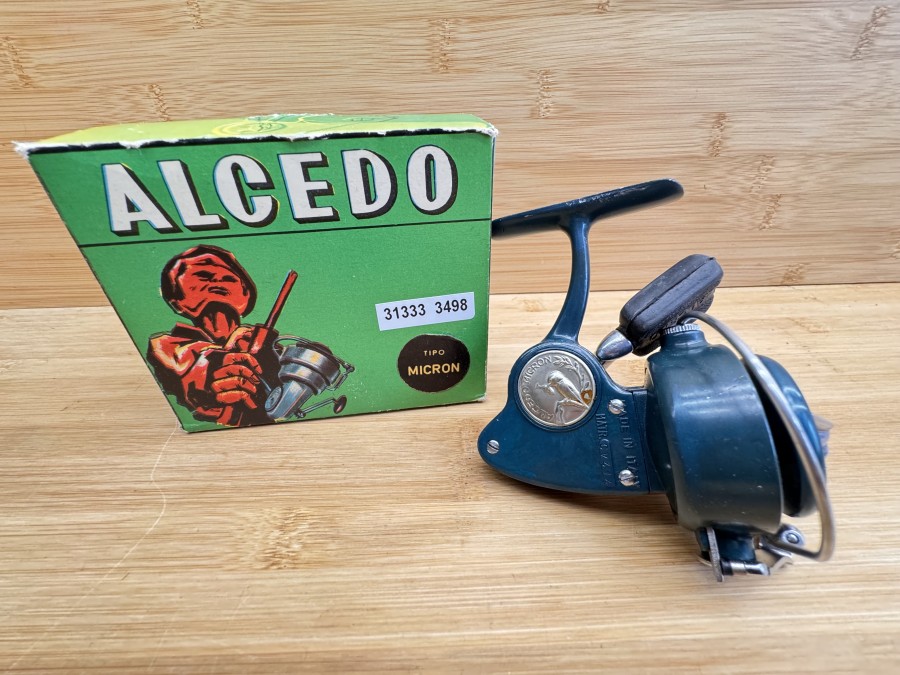 Stationärrolle, Alcedo Micron, Made in Italy,  Matt CV 414, Ersatzspule, neu im Karton