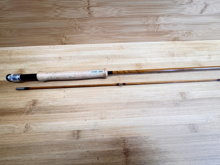 Gespliesste Fliegenrute, Made by Hardy´s England, "The Continental Special" Palakona Regd Trade Mark, 2tlg., 8.4", #6, Gewicht 132g, Futteral, ungefischt, Transportlänge 1230mm