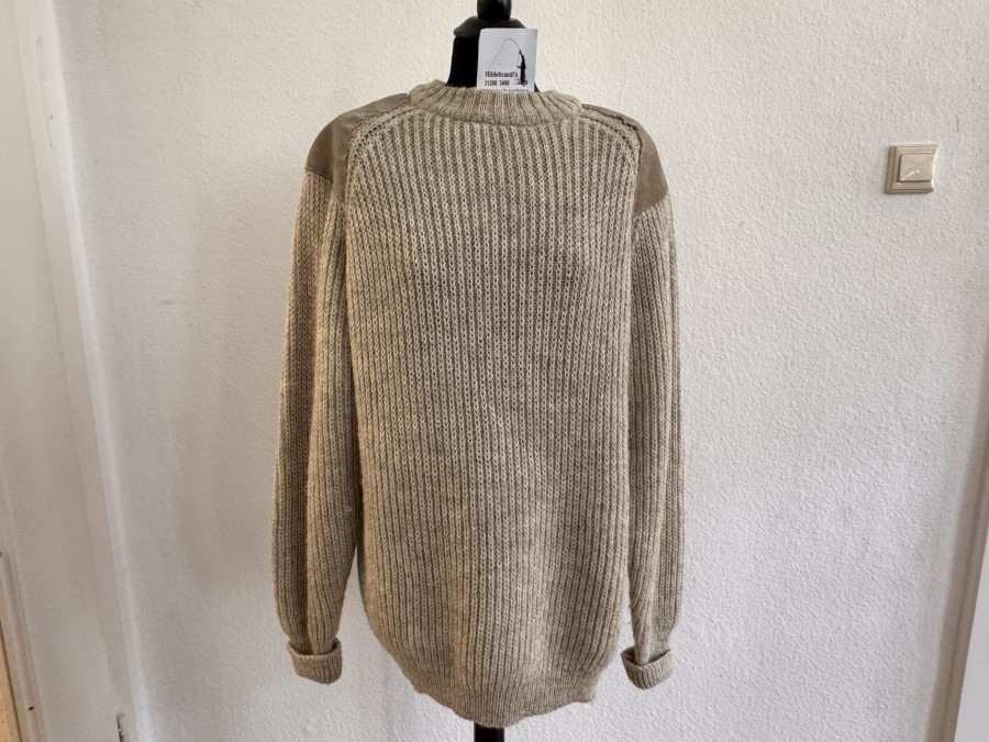 Swaldale Pullover, Hardy, Alnwick, Made in England, Wolle, beige, Grösse 54/56, ungetragen