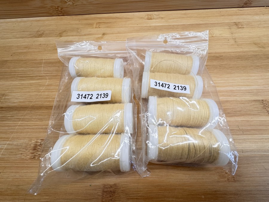 Bindegarn, 8 Spulen, Kevlar, hitzebeständig bis 900°C, keine Dehnung, ideal für Gespliesstenbau