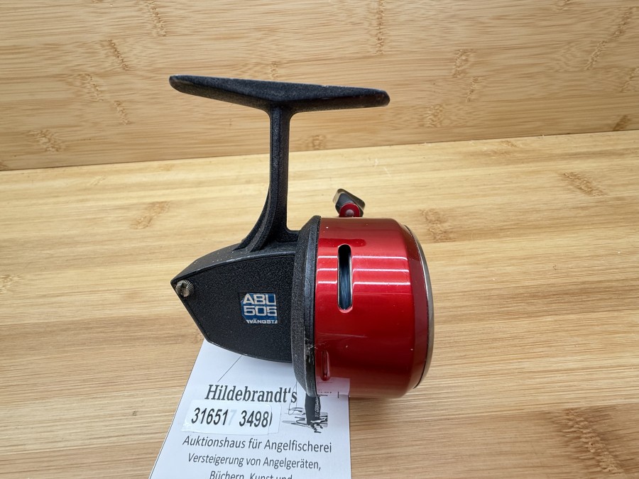 Kapselrolle, ABU Svängsta Sweden, ABU 505, mit Monofiler Schnur, Gebrauchsspuren