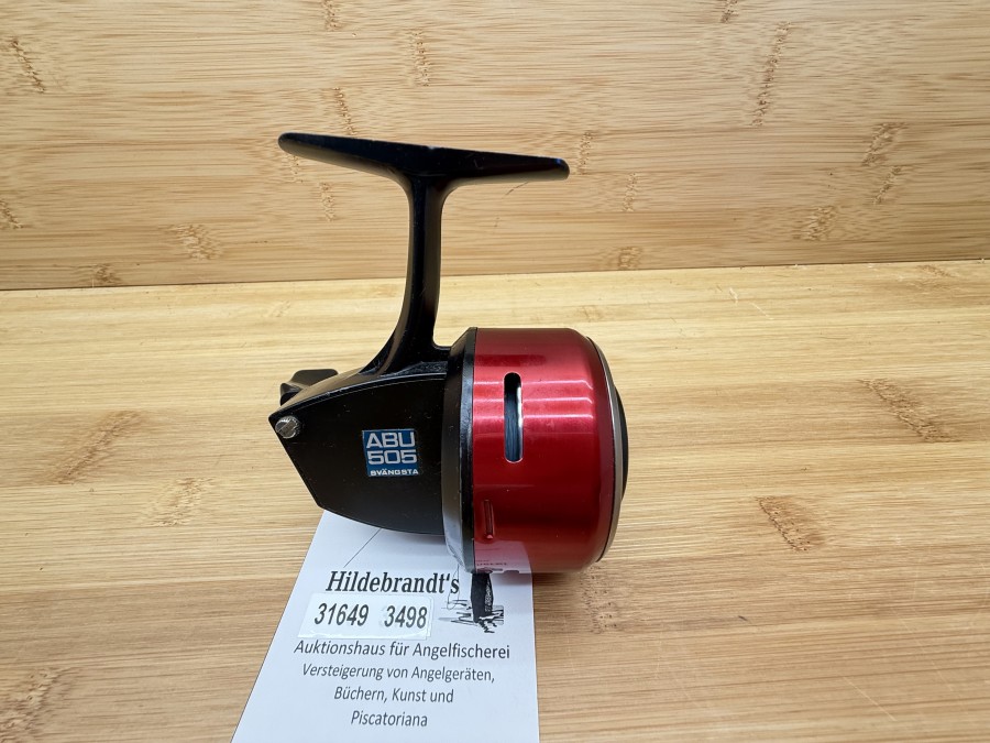 368Kapselrolle, ABU Svängsta Sweden, ABU 505, mit Monofiler Schnur, Gebrauchsspuren