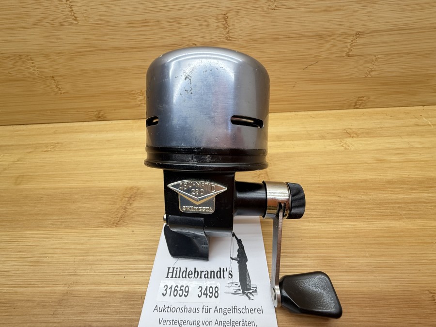 Kapselrolle, ABU Svängsta Sweden, ABUmatic 290, mit Monofiler Schnur, Gebrauchsspuren