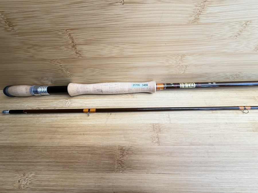 Fliegenrute, The House of Hardy, Braune Serie, Fibalite Fly, 2tlg., 270cm, #8, Gewicht 155g, Futteral, neu, Transportlänge 1450mm