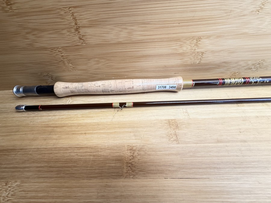 Fliegenrute, The House of Hardy, Made in England, Braune Serie, Fibalite Perfection, 2tlg., 290cm, #6/7, Gewicht 160g, Futteral, neu, Transportlänge 1500mm