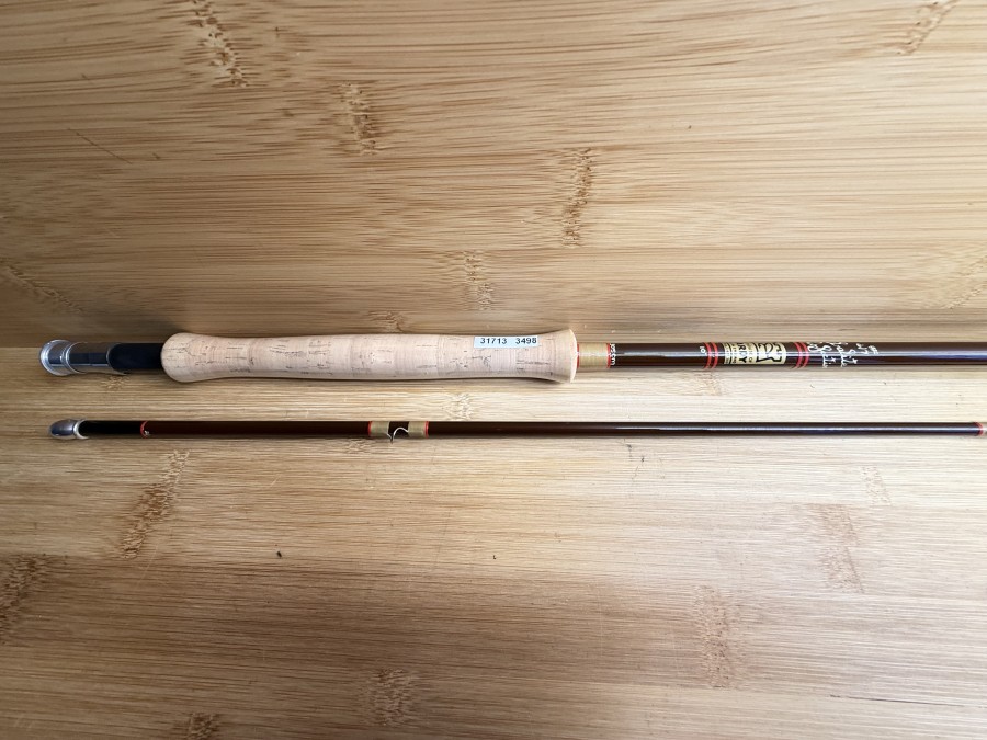 Fliegenrute, The House of Hardy, Made in England, Braune Serie, Fibalite Perfection, 2tlg., 305cm, #6/7, Gewicht 170g, Hülsenstopfen, Futteral, neu, Transportlänge 1580mm