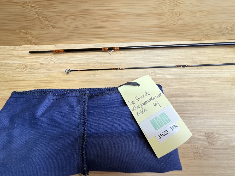 Fliegenrute, Typ Tornado Hans Gebetsroither privat, 2tlg., 1,95m, #5/6, Gewicht 65g, Futteral, neu, Transportlänge 1030mm