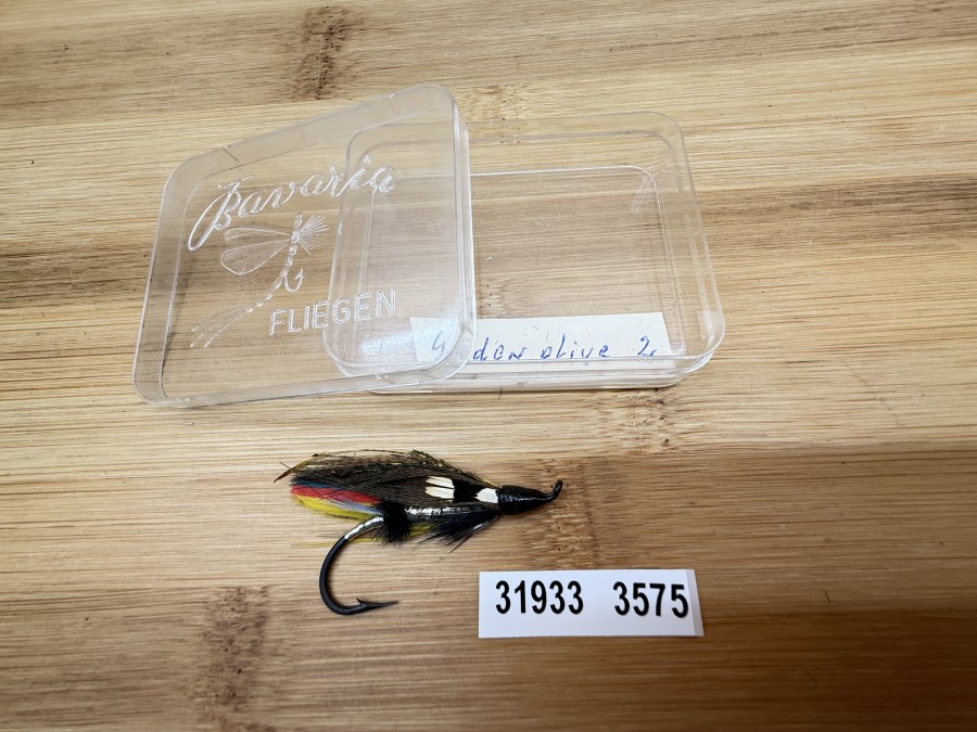 Lachsfliege, Bavaria Fliegen, Golden Olive, #2