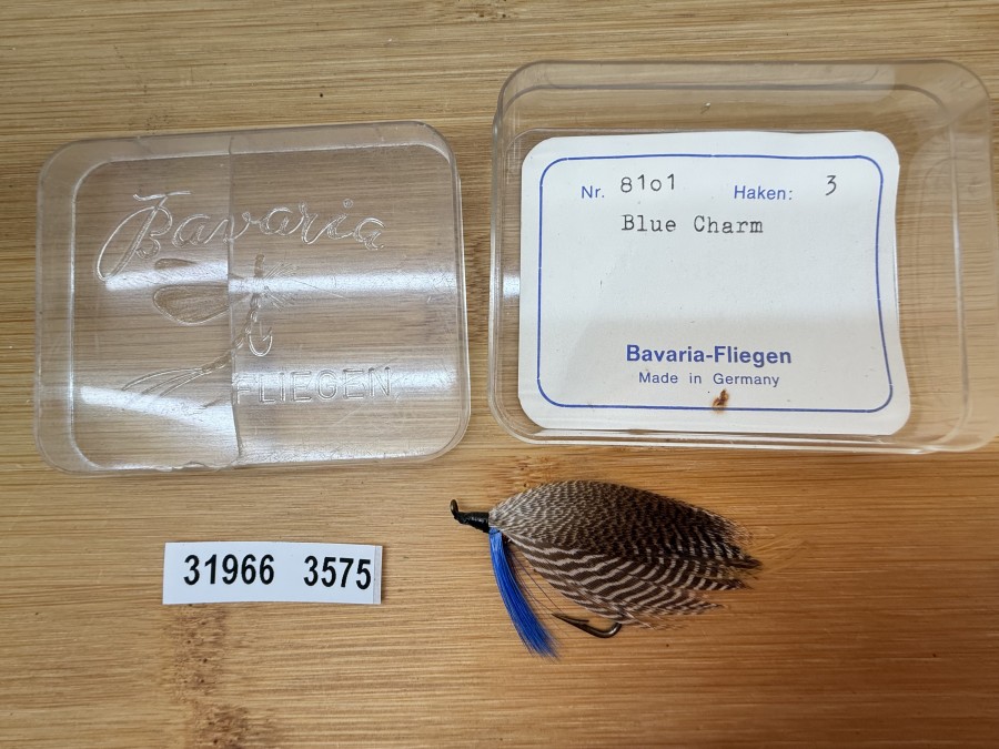 Lachsfliege, Bavaria Fliegen, Blue Charm, #3/0