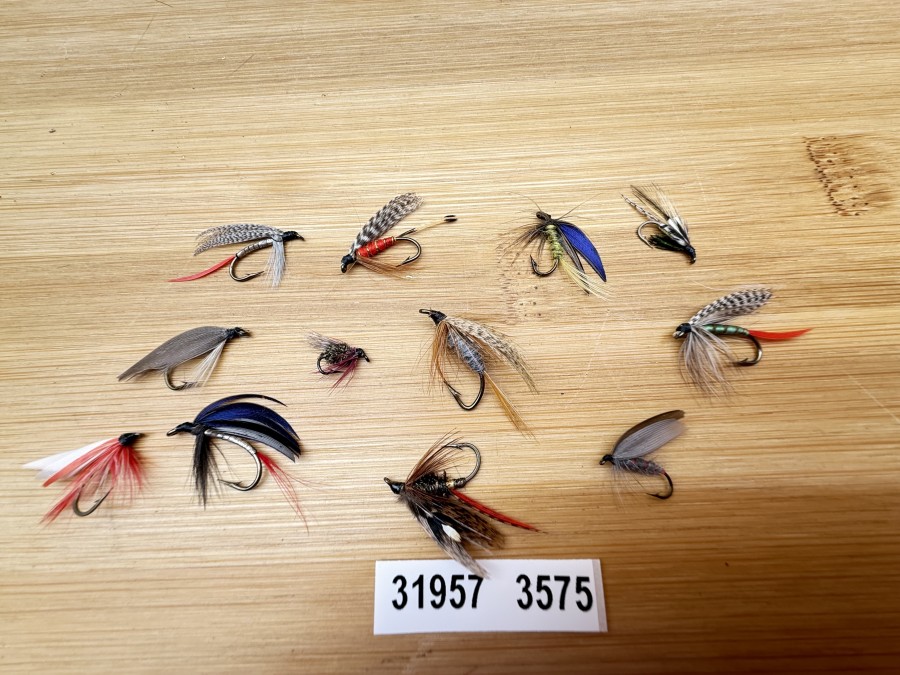 Nassfliegen, Bavaria Fliegen, 12 verschiedene Muster, #10 - 12