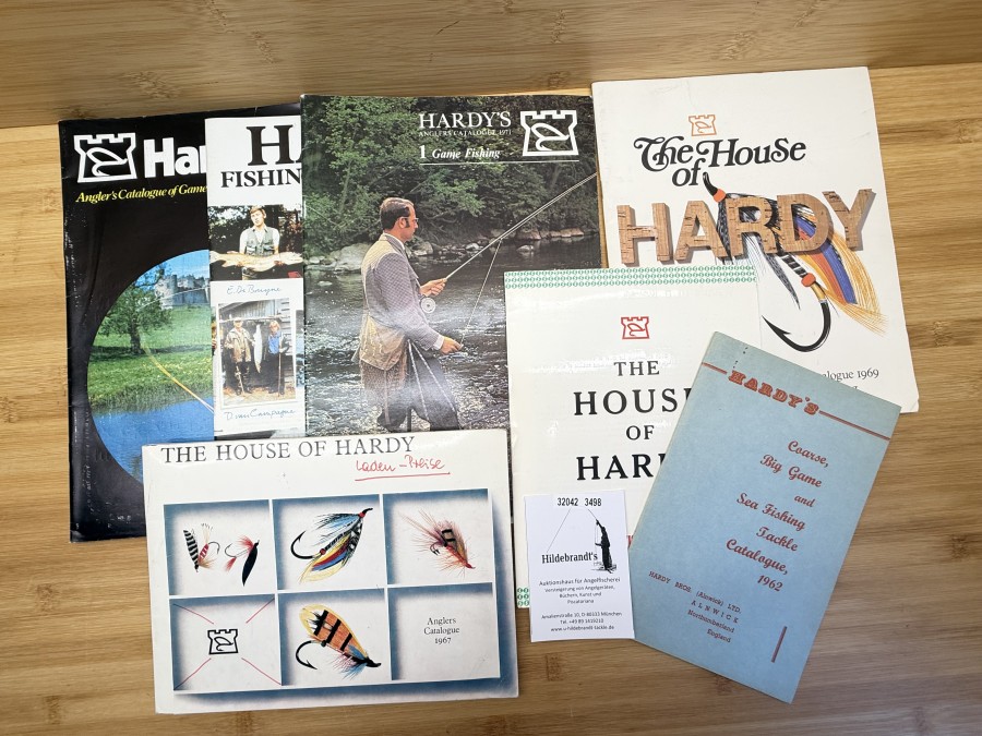 7 Kataloge, The House of Hardy, Corse, Big Game and Sea Fishing Tackle Catalogue 1962, Coarse & Sea Fishing Catalogue 1969, Anglers Catalogue 1967, 1969, 1971, 1972, 1974