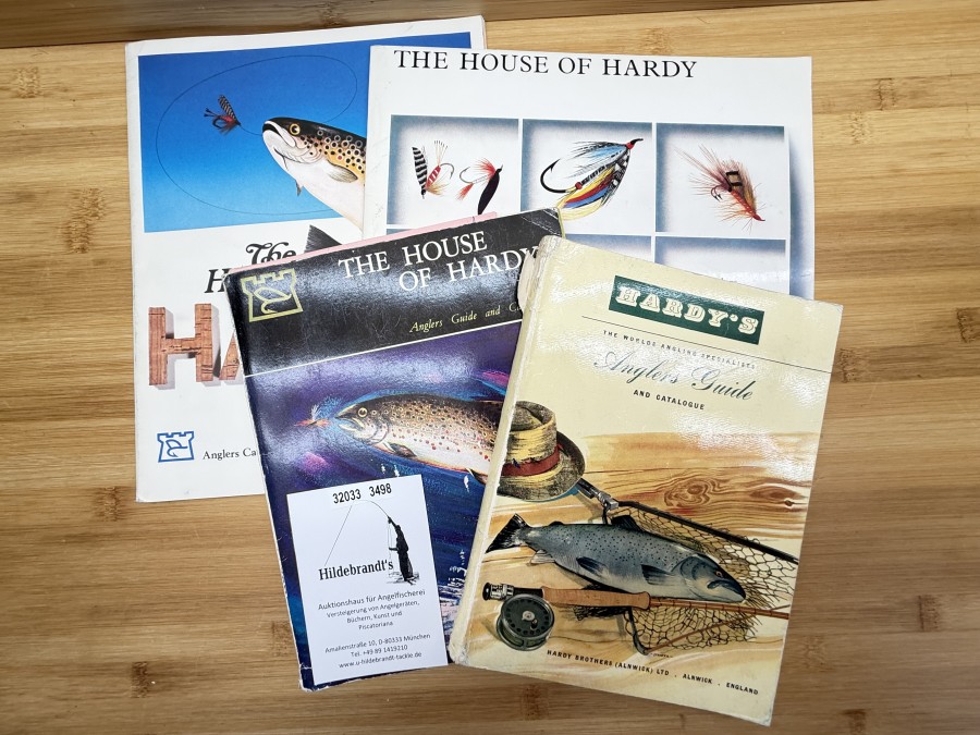 4 Kataloge, Hardy´s Anglers Guide and Catalogue, 1966, 1967, 1970