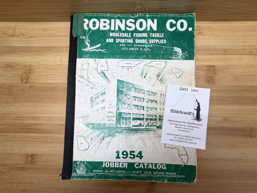 Catalog, Robinson Co, 1954, Jobber Catalog, Wholesale Fishing Tackle and Sporting Goods, Supplies, Atlanta