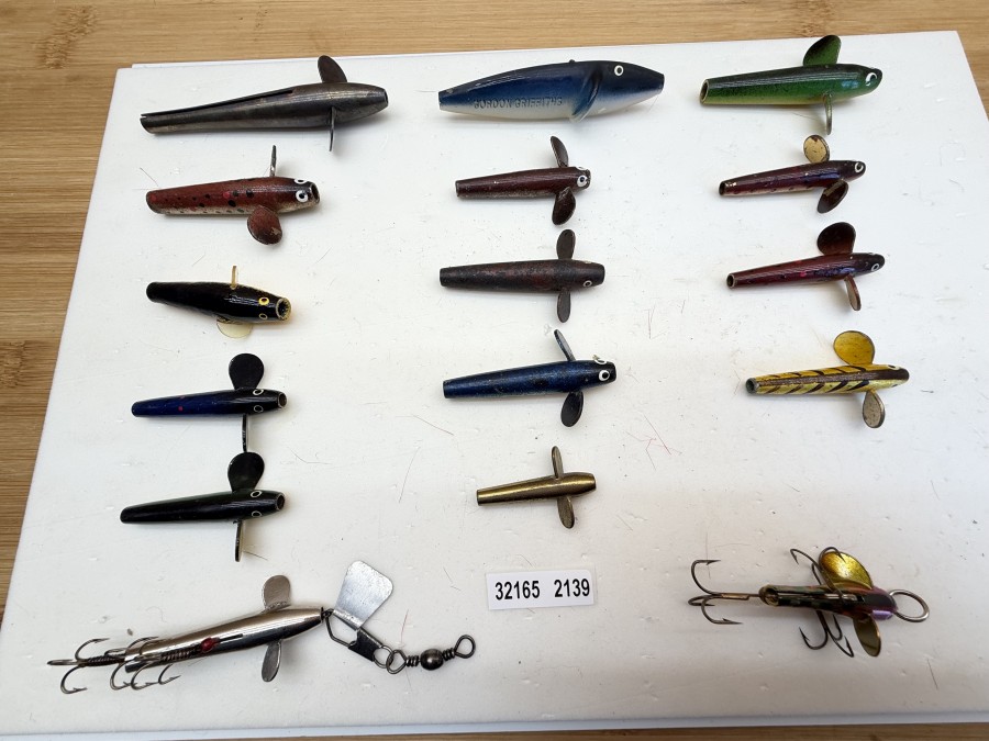 16 Kunstköder, Devons, verschiedene Hersteller, Metall- und Kunststoff, 35 - 100mm, Gebrauchsspuren