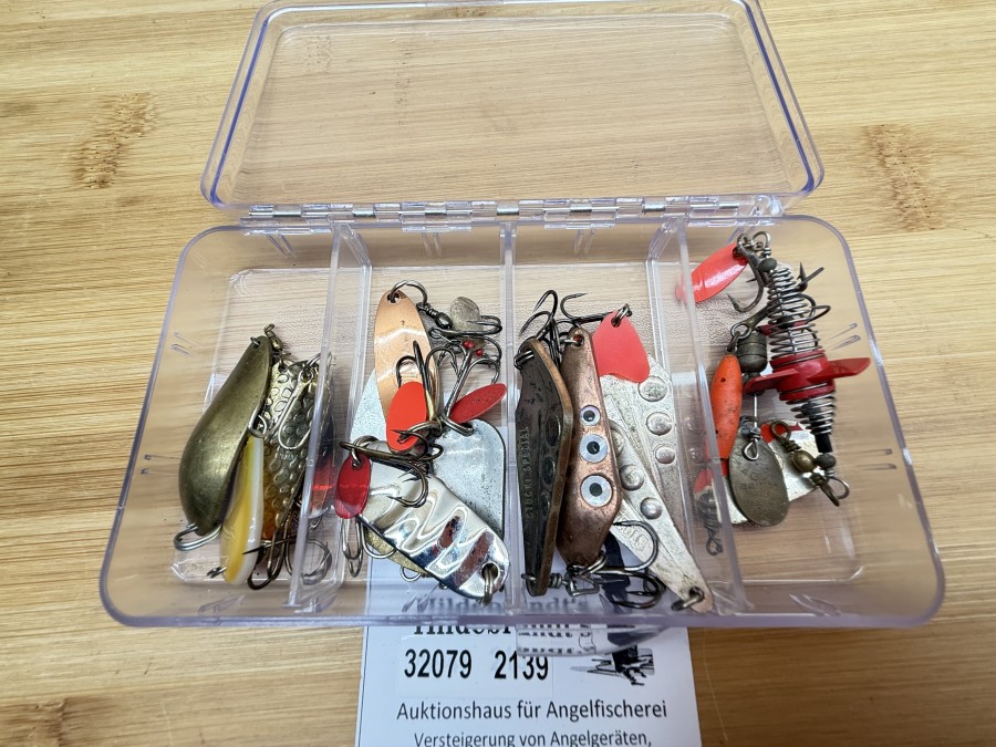 Kunstköder, 17 Stück, DAM, Perlmutt, Shakespeare, Steurer, Stucki Spezial,, teilweise gefischt