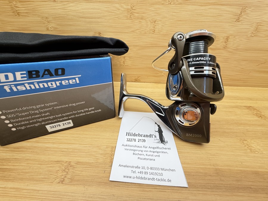 Stationärrolle, Debao Professional. BM 2000, Stoffbeutel, neu im Karton