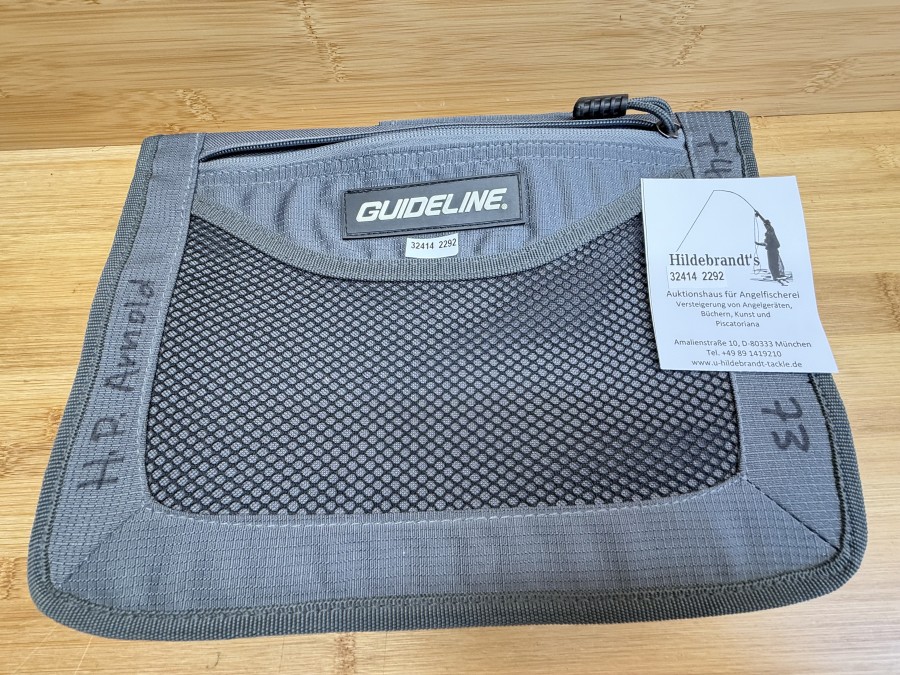 Fliegenschnurtasche, Guideline, 300x200x50mm, 10 Netzinnentaschen, Gebrauchsspuren