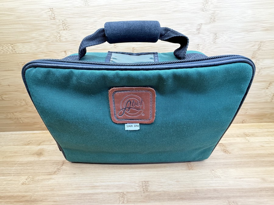 Fliegenrollentasche, Abel, 350x230x130mm, für 10 Rollen, leichte Gebrauchsspuren